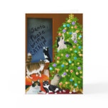 A Feline Family Christmas Card