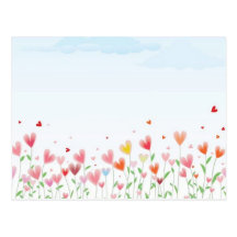 A Field of Hearts Postcard