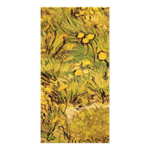 A field of Yellow Flowers,  Vincent van Gogh. Customized Photo Card