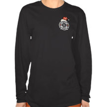 A Firefighter Santa Claus T-shirt