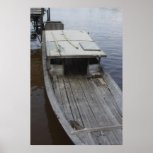 A Fishing Boat on the Kapuas River Print