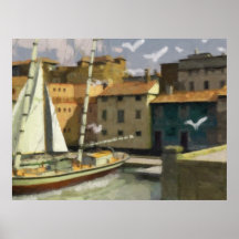 A Fishing Village Print
