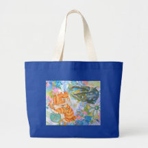 A Fishy Encounter Canvas Bags
