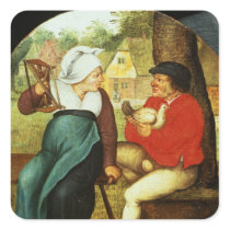 A Flemish Proverb Square Stickers