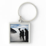 A flight deck crew member key chain