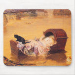A Flood - with baby and cat by Millais Mousepad