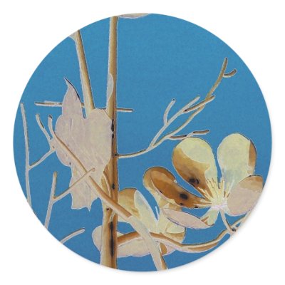 A Flowering Tree The Court Yard of Wonders Sticker by MyOtherPlanet