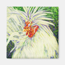 A Fowl Look - Chicken Refrigerator Magnets