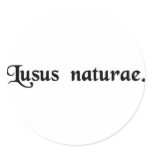 A freak of nature round sticker