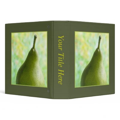 A Fresh Organic Pear Vinyl Binder by Pretty_World
