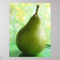 A Fresh Organic Pear Poster