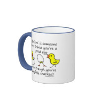 A friend is someone coffee mug