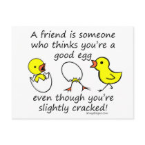 A friend is someone postcards