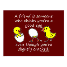 A friend is someone postcards