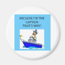 a funny boating captain joke refrigerator magnets