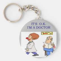 a funny doctor joke keychain