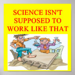 a funny science joke for you poster