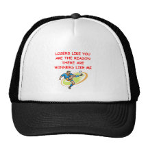 a funny winners and losers joke hats