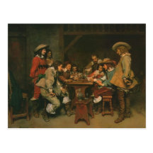 A Game of Piquet Postcard