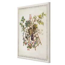 A garden textile design , from 'Oeuvre contenant u Canvas Prints