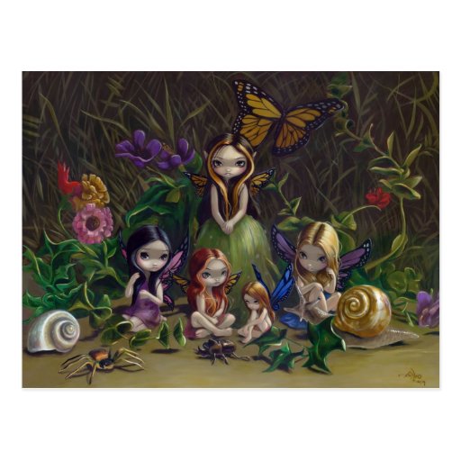"A Gathering of Faeries" Postcard