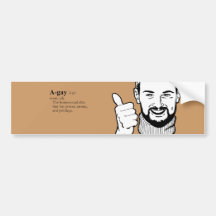A GAY BUMPER STICKER