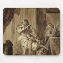 A Gentleman at his Toilet, 1660 Mousepad
