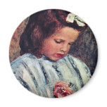 A Girl Reading By Pierre-Auguste Renoir Fridge Magnets