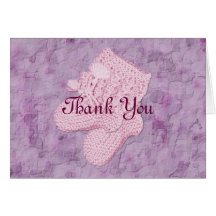 A Girl Thank You Notes Greeting Card