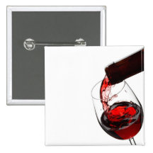 A Glass of Red Wine Pin