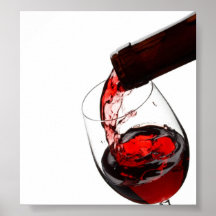 A Glass of Red Wine Poster