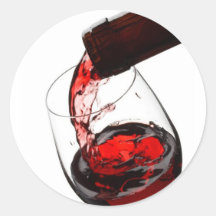 A Glass of Red Wine Sticker