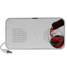 A Glass of Red Wine Travelling Speakers