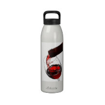 A Glass of Red Wine Drinking Bottle
