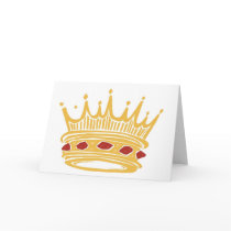 A Golden King's Crown With Jewels Greeting Cards