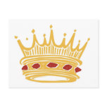 A Golden King's Crown With Jewels postcards