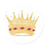A Golden King's Crown With Jewels Stickers