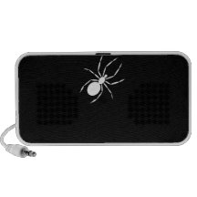 A Graphic of a Spider Travelling Speakers