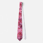 A Graphic Pink Floral. Neck Tie