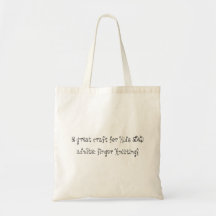 A great craft for kids AND adults: finger knitting Tote Bags