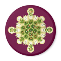 A Green Algae Refrigerator Magnet