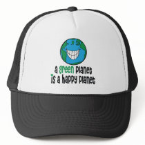 A Green Planet is a Happy Planet Trucker Hat
