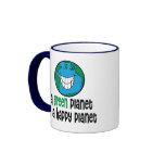 A Green Planet is a Happy Planet Mugs