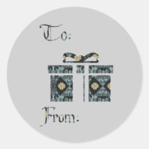 A grey subtle gift seal stickers