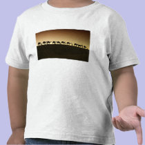 A group of camel herders with their camels at t-shirts