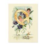 A Happy Birthday Cherub Greeting Post Card