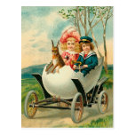 A Happy Easter To You Eggshell Car postcards