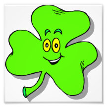 a happy green clover for saint patrics day photograph