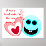 A Happy Heart - Proverbs 15:13 NIV Posters