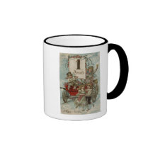 A Happy New YearKids Around a Red Wagon Coffee Mug